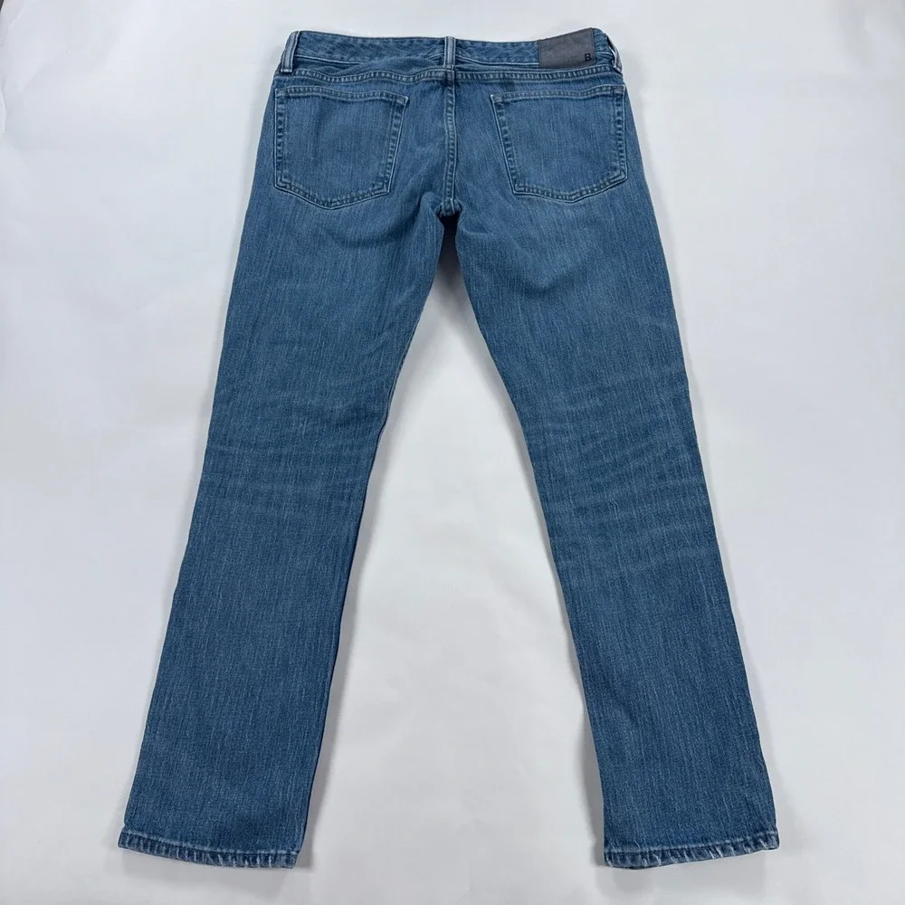 Bonobos Mens Jeans 33x30 Blue The Blue Jean Straight Leg Minimalist Streetwear